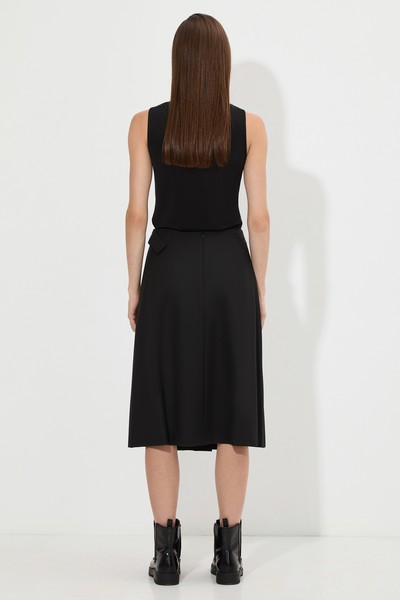 Юбка VASSA&Co, пол женский, цвет черный, фото №5