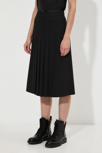 Юбка А-силуэта VASSA&Co, пол женский, цвет черный, фото №3