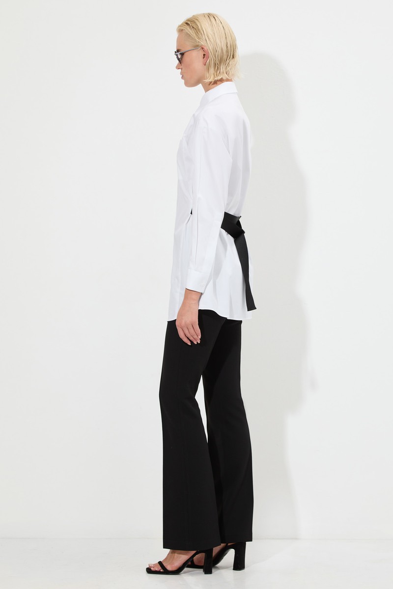 Удлиненная блузка VASSA&Co, пол женский, цвет белый, фото №3