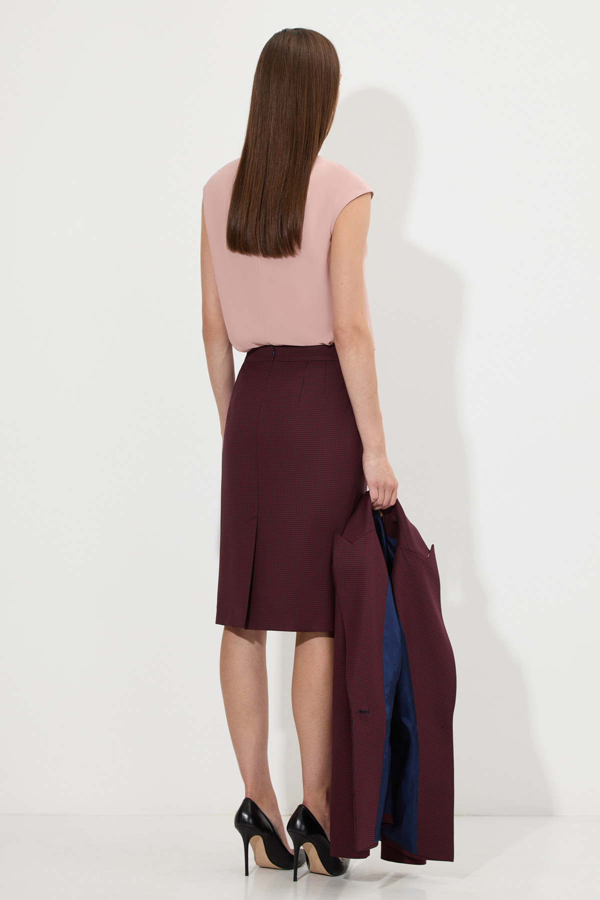 Юбка-карандаш VASSA&Co, пол женский, цвет красный