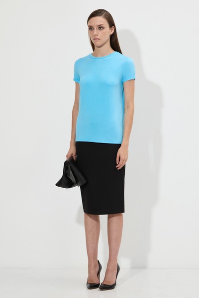 T-shirt VASSA&Co, пол female, цвет голубой, фото №2