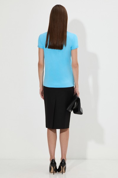 T-shirt VASSA&Co, пол female, цвет голубой, фото №3