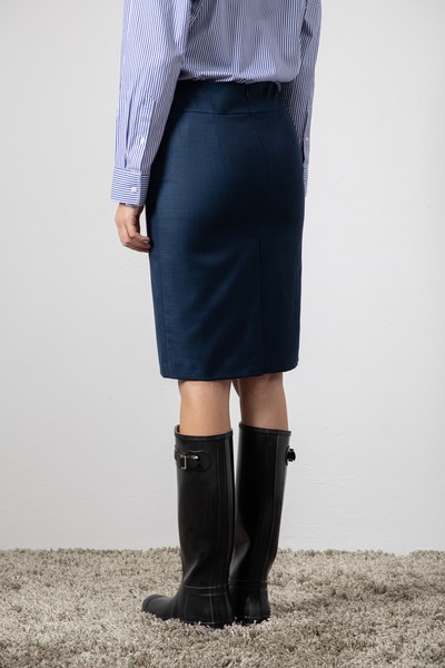 Юбка , пол женский, цвет синий, фото №3