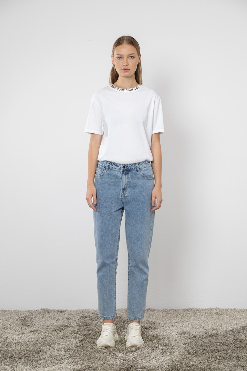 Pants VASSA CODE, пол female, цвет голубой, фото №2