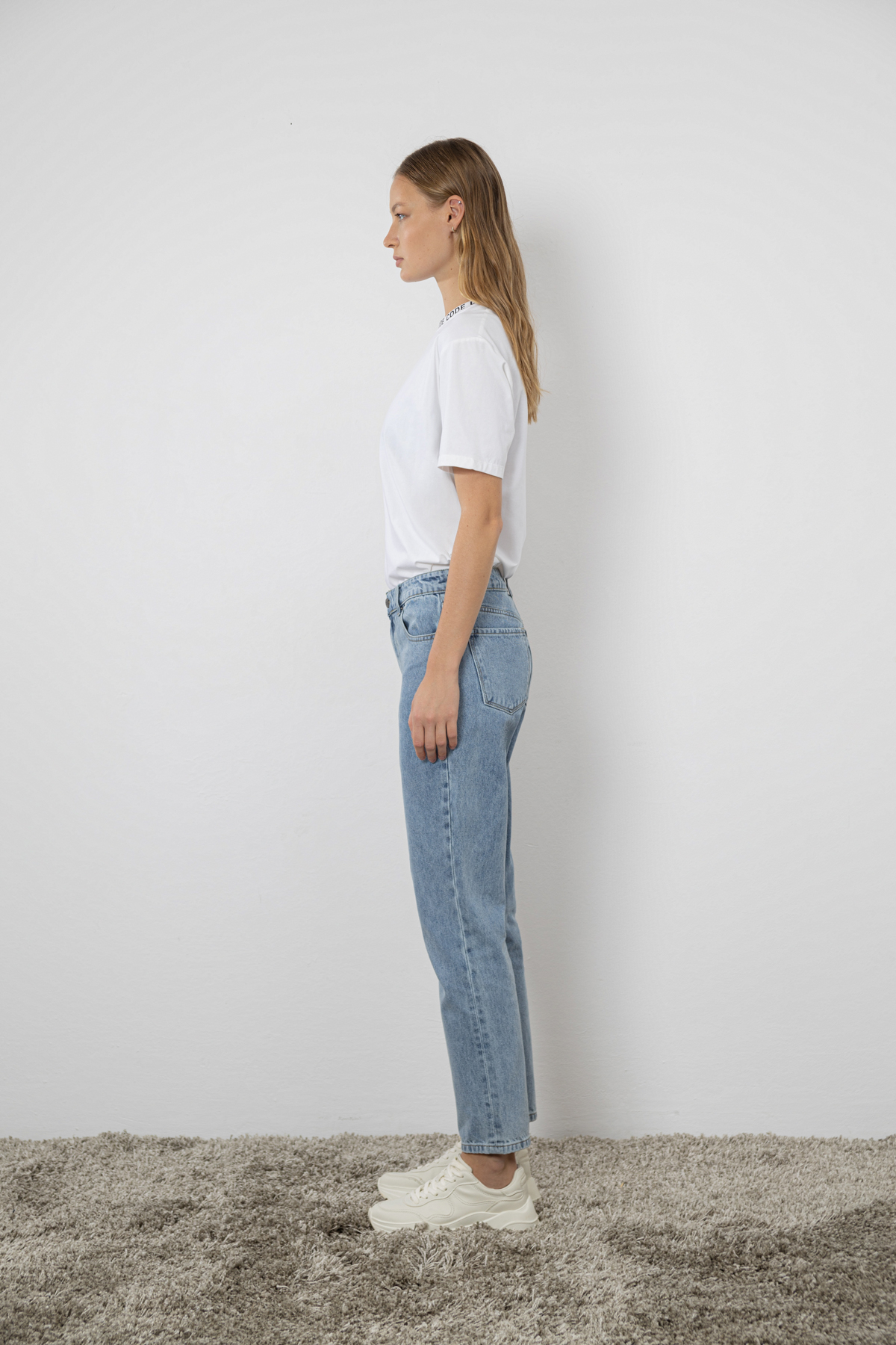 Pants VASSA CODE, пол female, цвет голубой