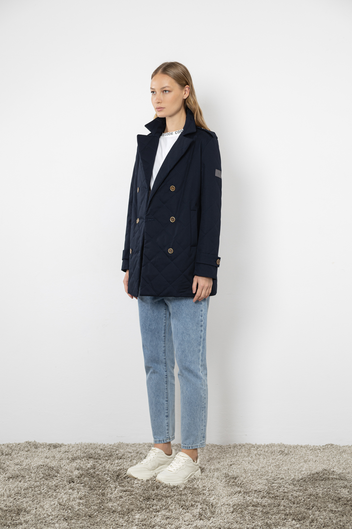 Coat , пол female, цвет синий