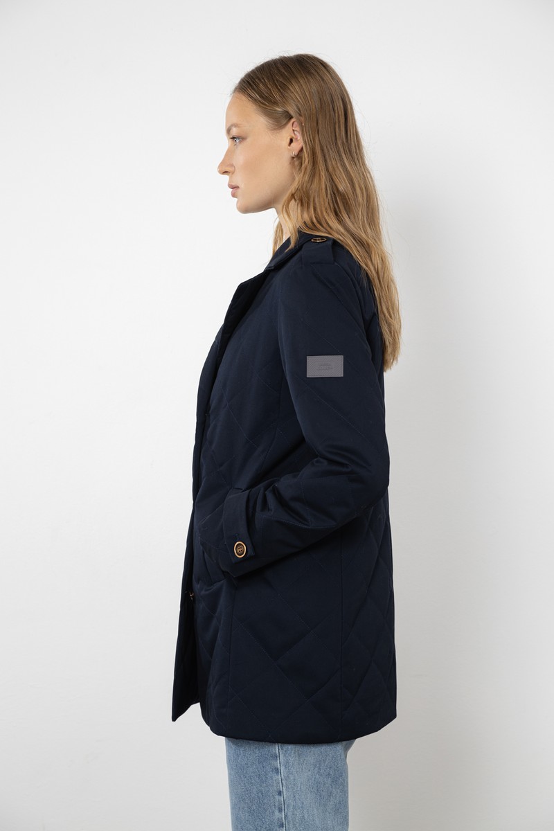 Coat , пол female, цвет синий, фото №4