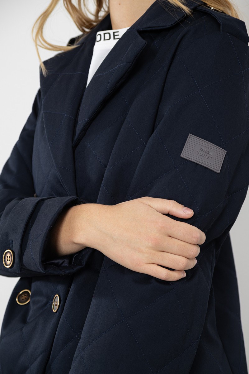 Coat , пол female, цвет синий, фото №6