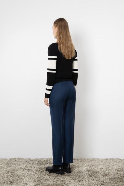 Брюки женские VASSA CODE, пол женский, цвет синий, фото №4