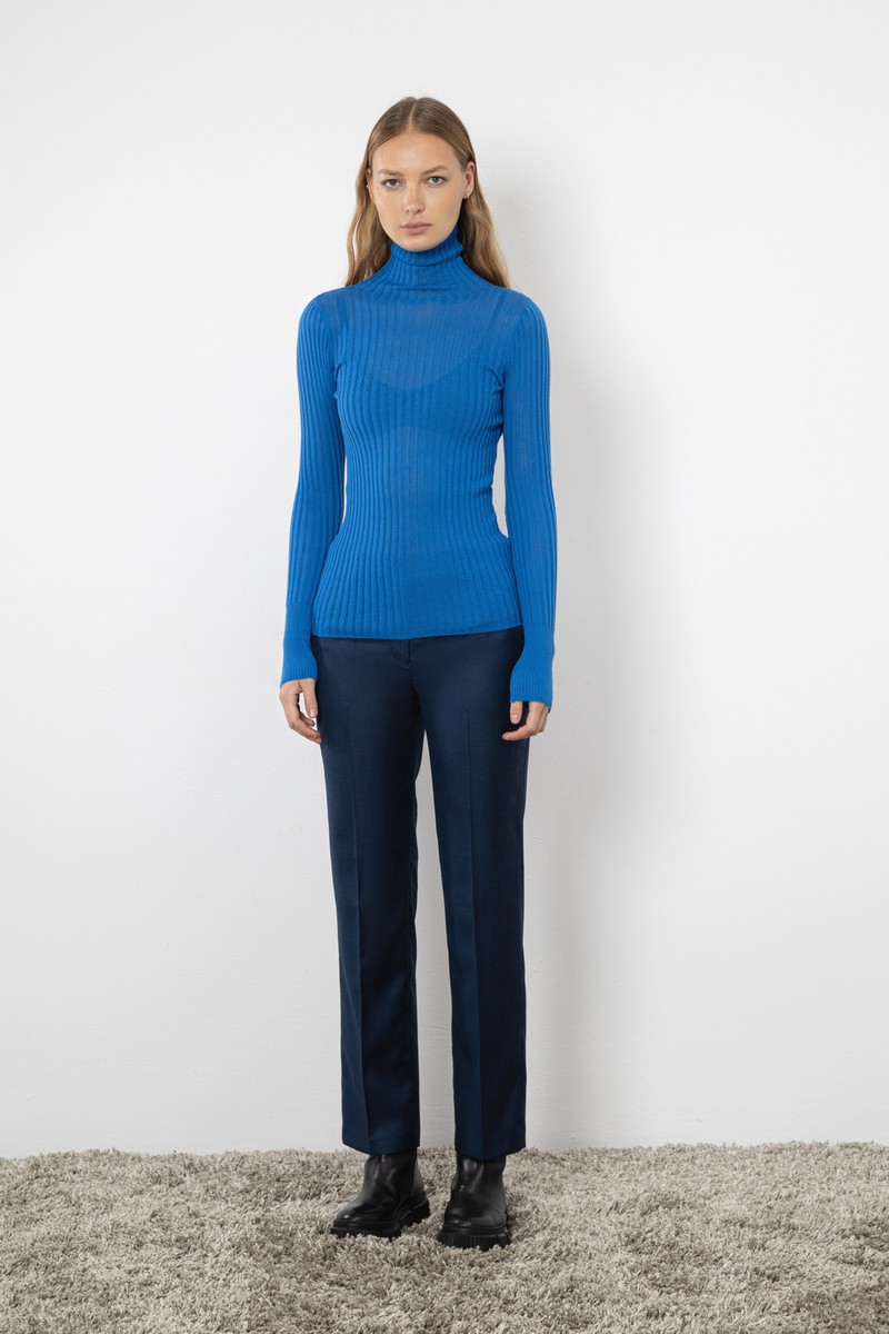 Jumper VASSA CODE, пол female, цвет синий, фото №4