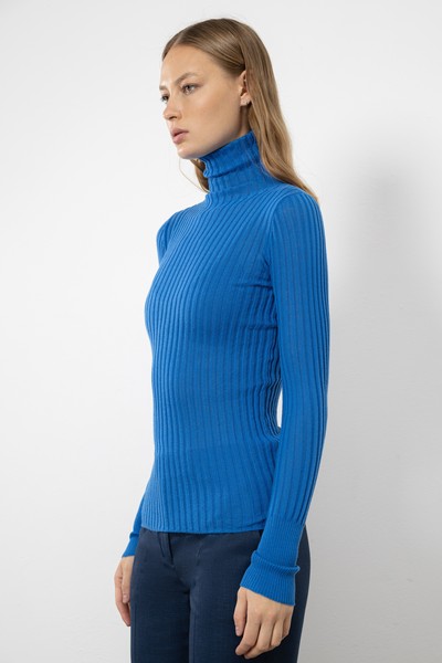 Водолазка VASSA CODE, пол женский, цвет синий, фото №3