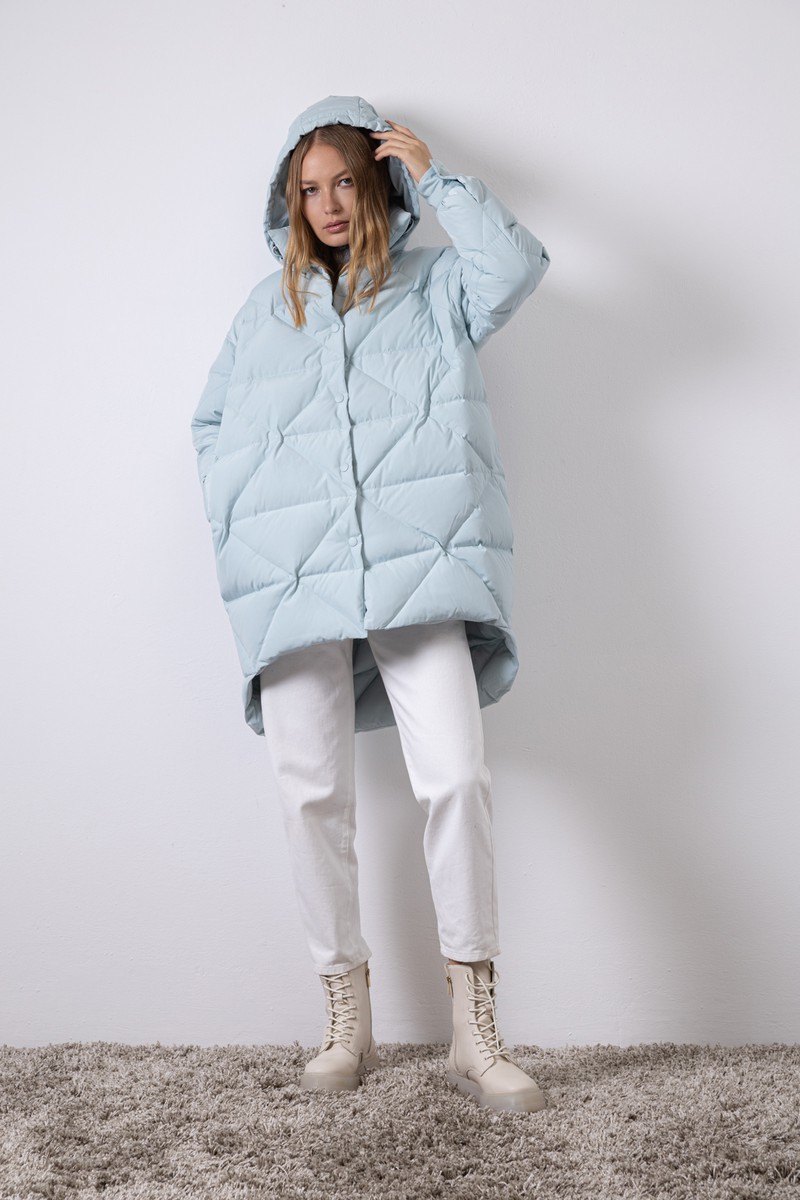 Coat VASSA CODE, пол female, цвет голубой, фото №2