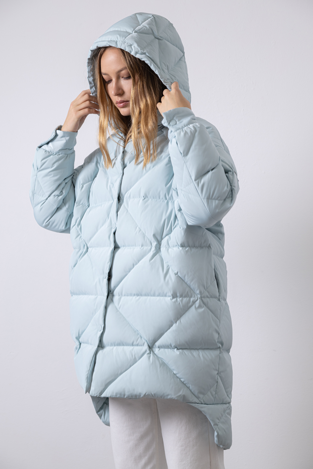Coat VASSA CODE, пол female, цвет голубой
