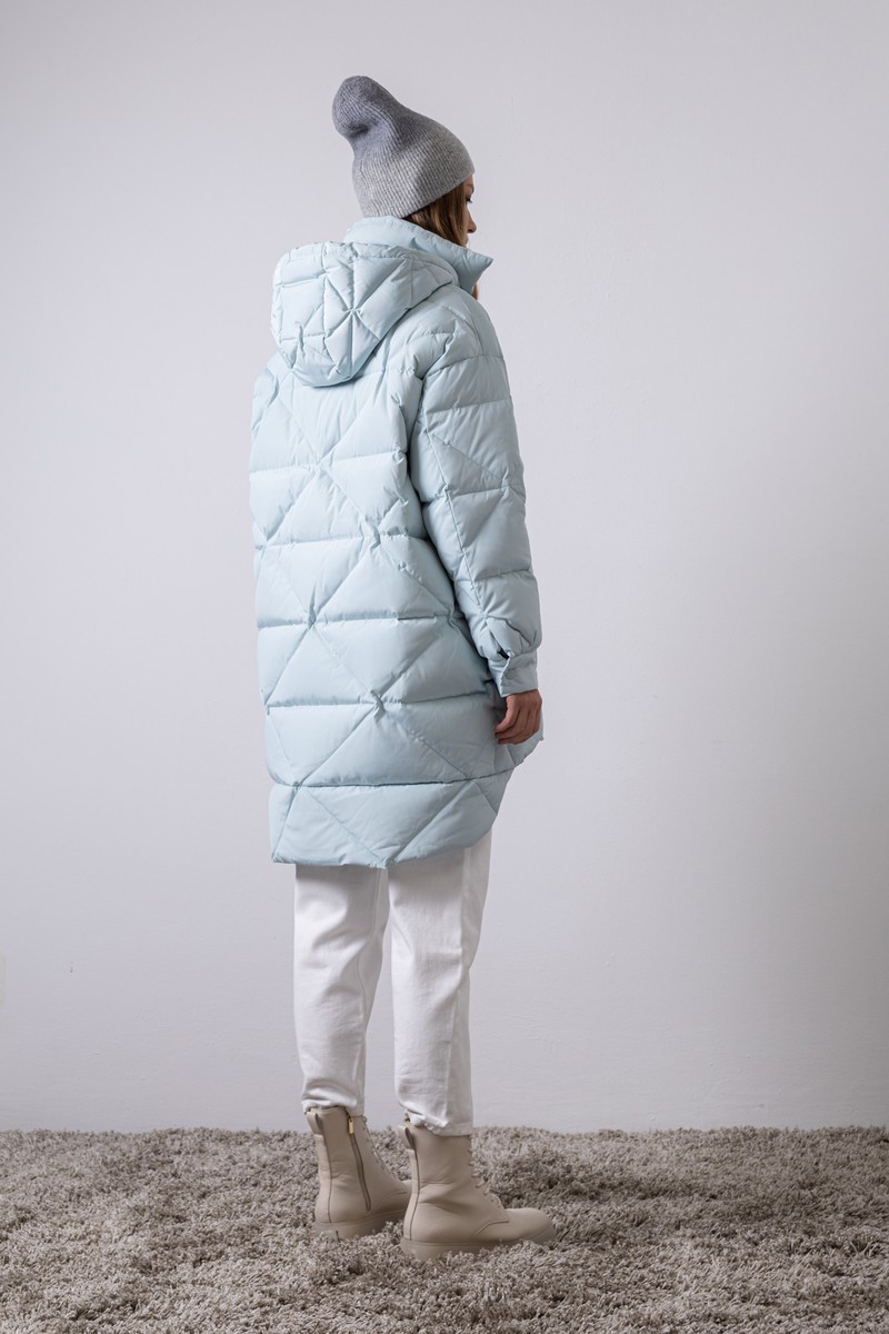 Coat VASSA CODE, пол female, цвет голубой, фото №4