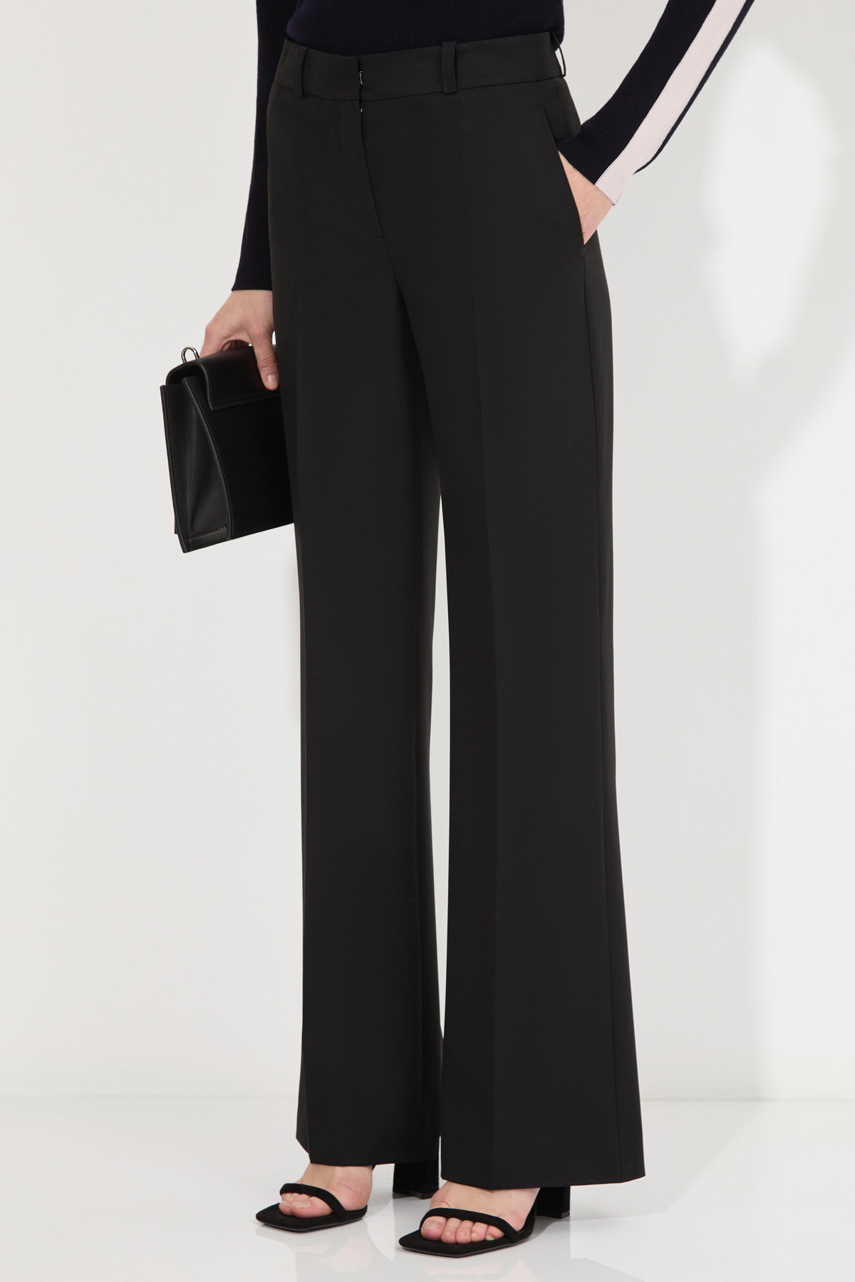 Trousers VASSA&Co, пол female, цвет black