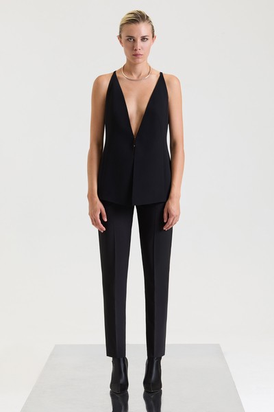 Дизайнерский жилет VASSA&Co, пол женский, цвет черный, фото №2