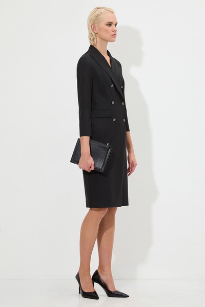 Платье приталенного кроя VASSA&Co, пол женский, цвет черный, фото №5