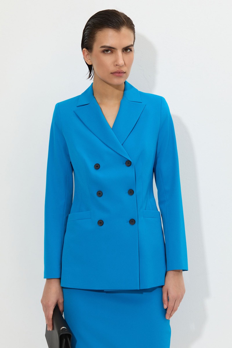 Jacket VASSA&Co, пол female, цвет голубой, фото №2