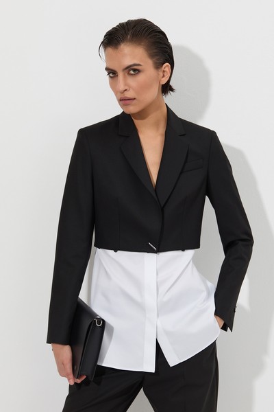 Жакет-трансформер VASSA&Co, пол женский, цвет черный, фото №3