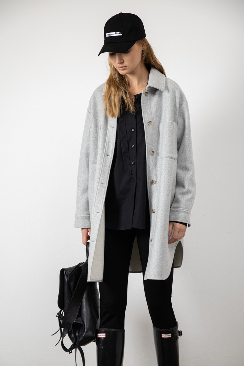Jacket VASSA CODE, пол female, цвет Серый, фото №2