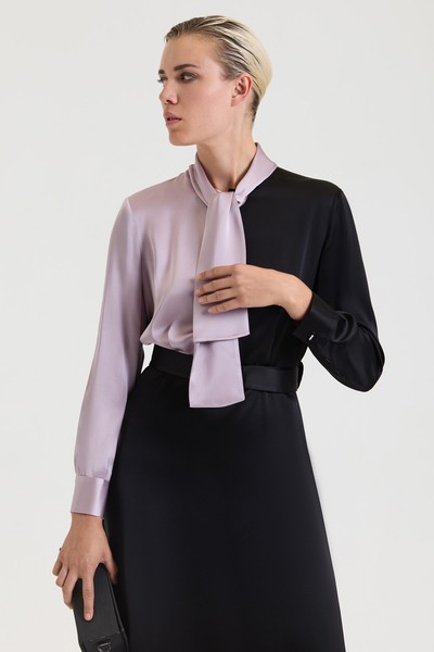 Платье VASSA&Co, пол женский, цвет черный, фото №2