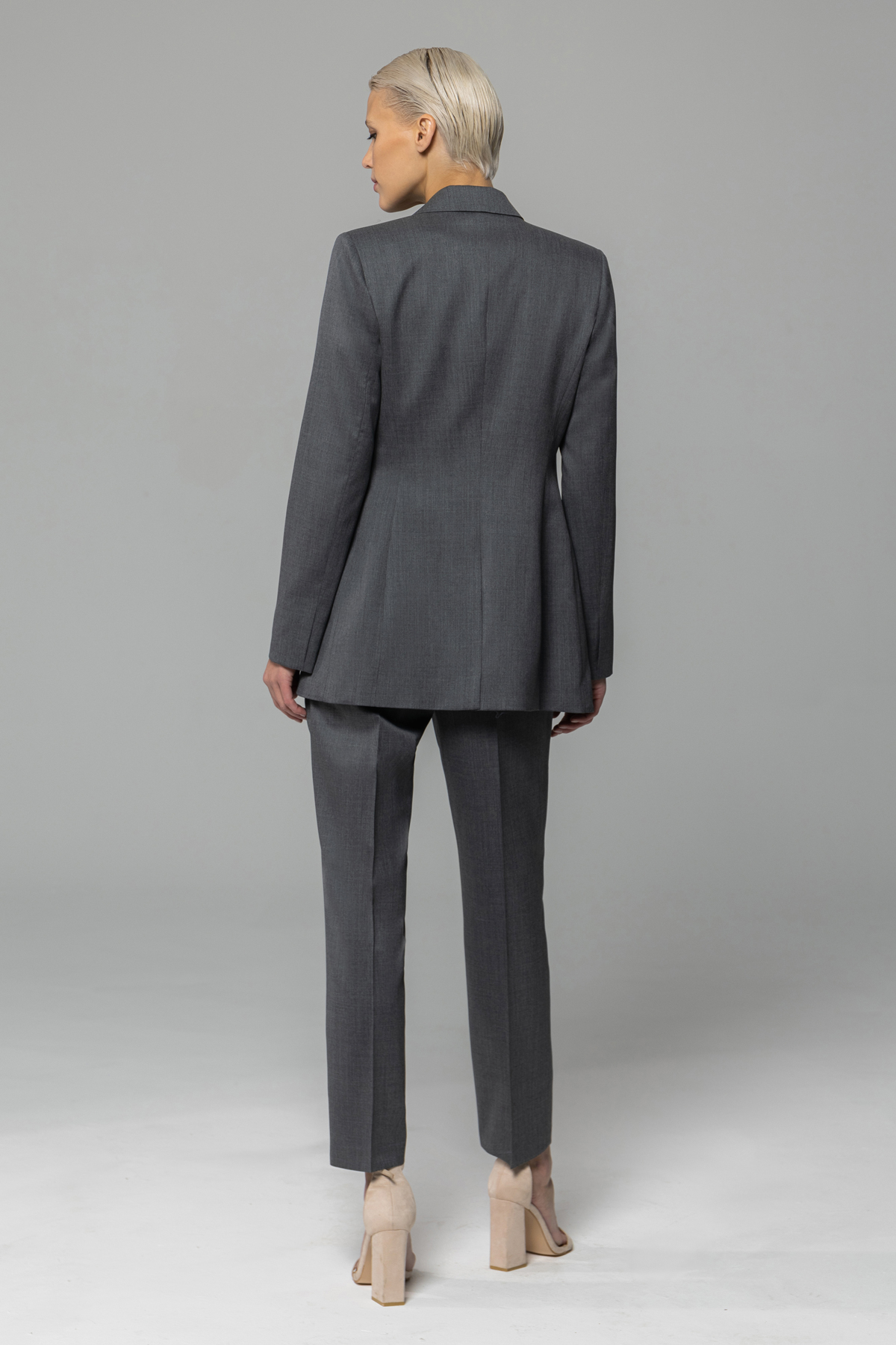 Жакет из шерсти VASSA&Co, пол female, цвет серый