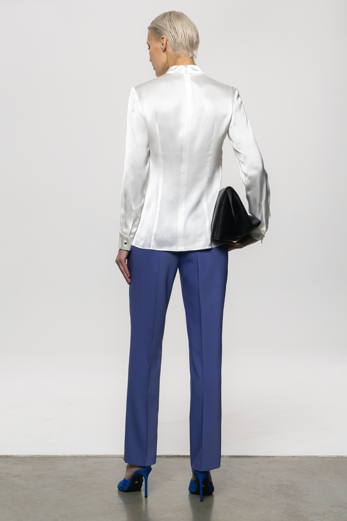 Блузка из 100% вискозы VASSA&Co, пол женский, цвет белый