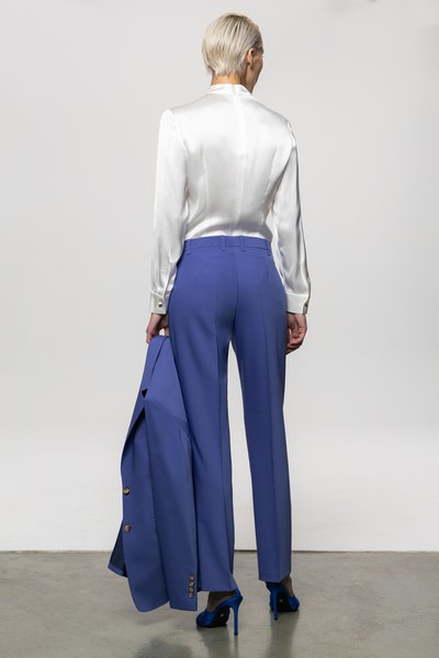 Блузка из 100% вискозы VASSA&Co, пол женский, цвет белый, фото №5