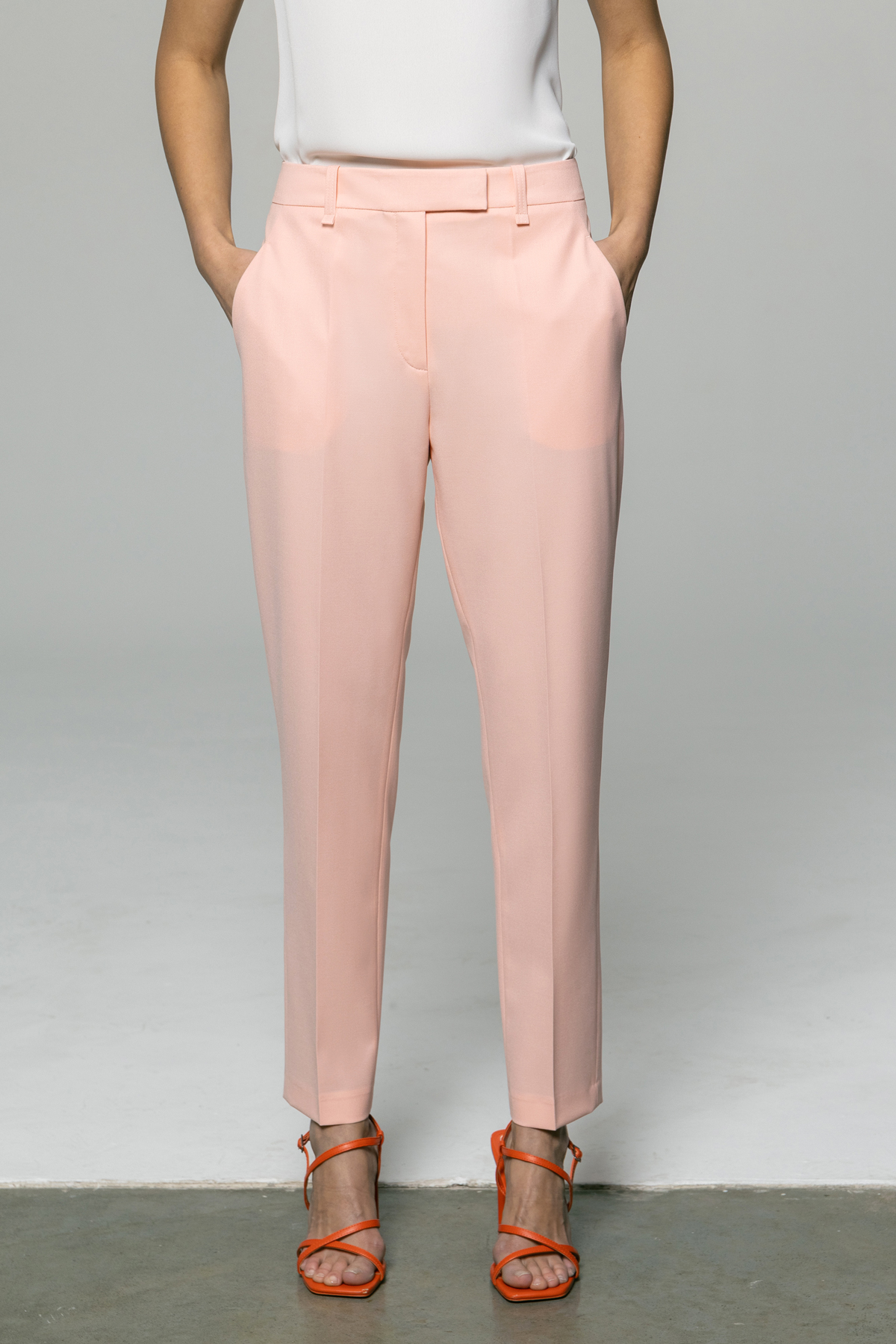 Зауженные брюки длиной 7/8 VASSA&Co, пол женский, цвет розовый, фото №2