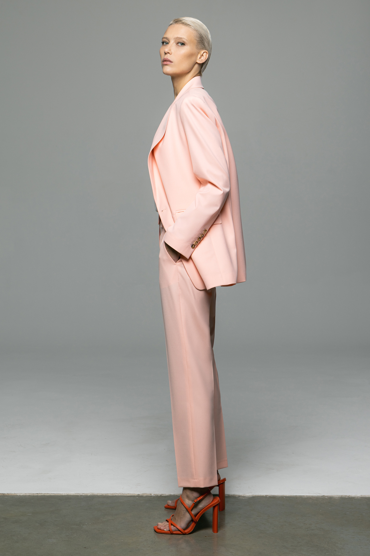 Зауженные брюки длиной 7/8 VASSA&Co, пол женский, цвет розовый, фото №4