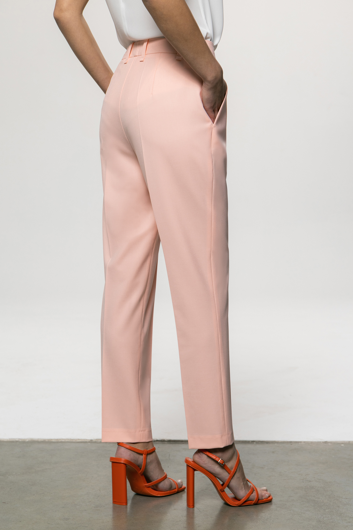 Зауженные брюки длиной 7/8 VASSA&Co, пол женский, цвет розовый, фото №5