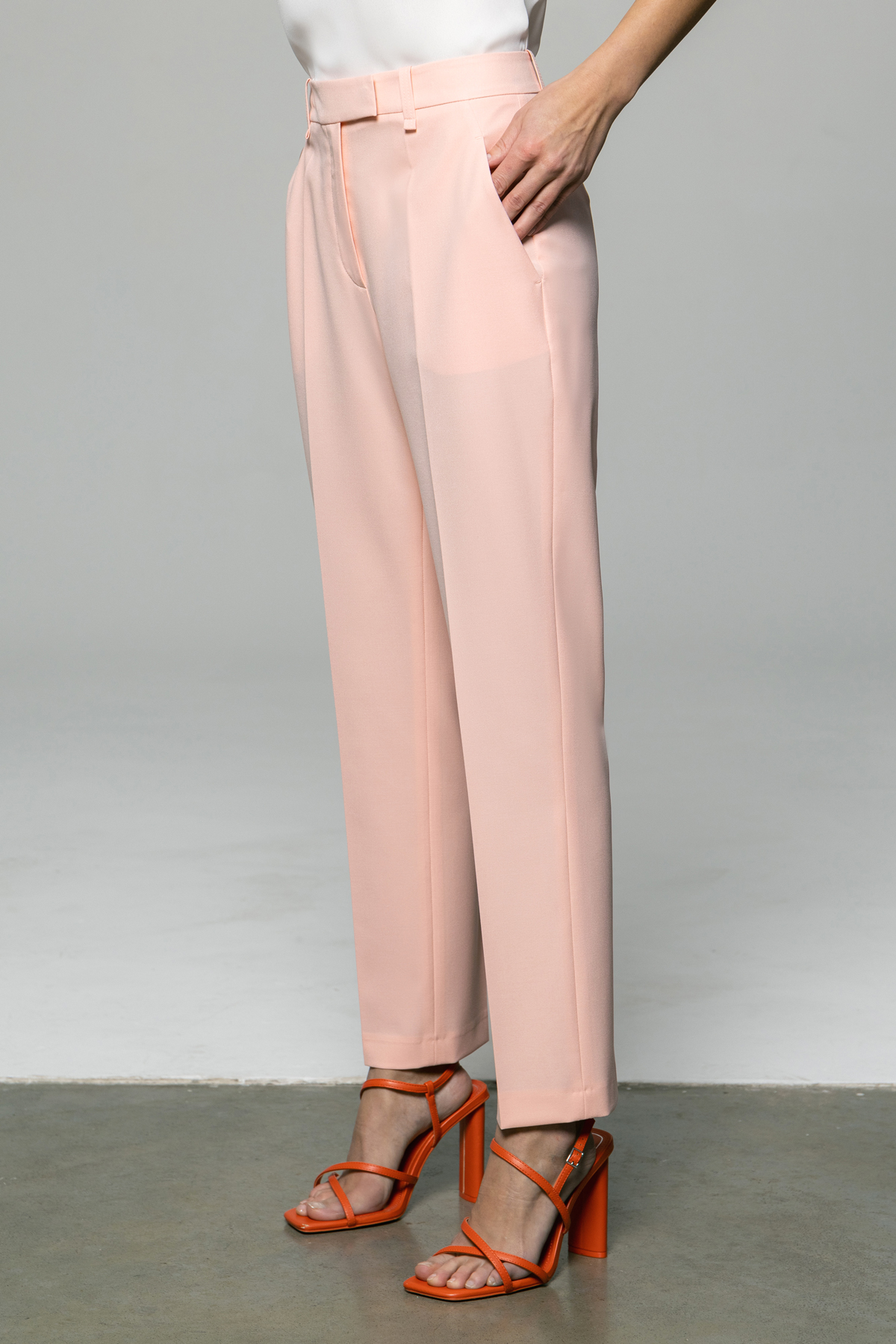 Зауженные брюки длиной 7/8 VASSA&Co, пол женский, цвет розовый, фото №6