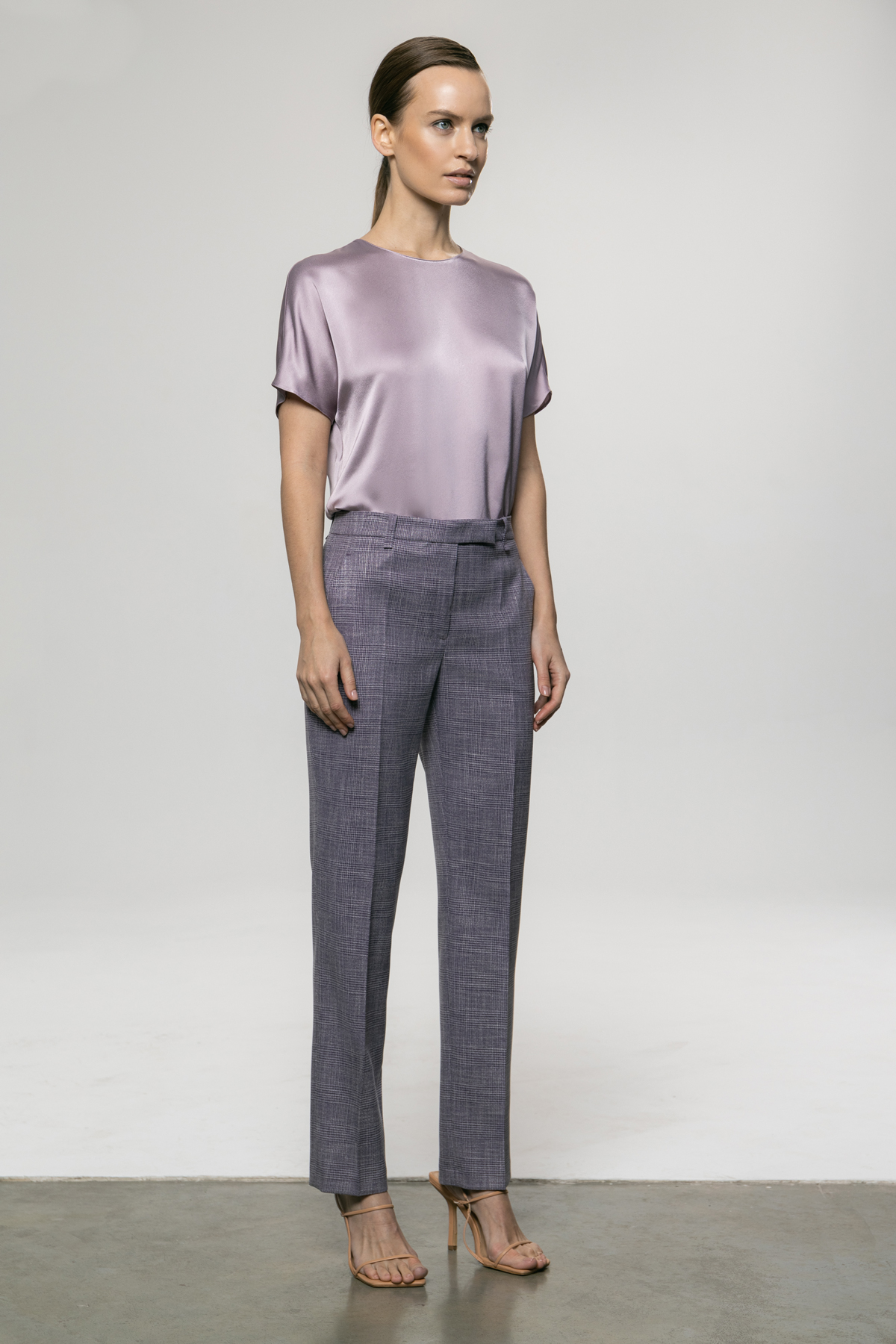 Брюки , пол женский, цвет фиолетовый, фото №3