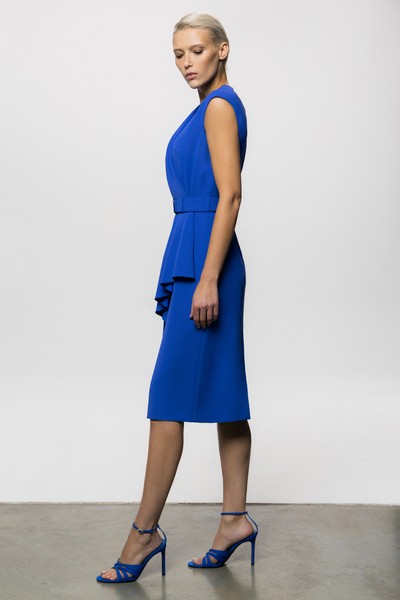 Платье VASSA&Co, пол женский, цвет синий, фото №2