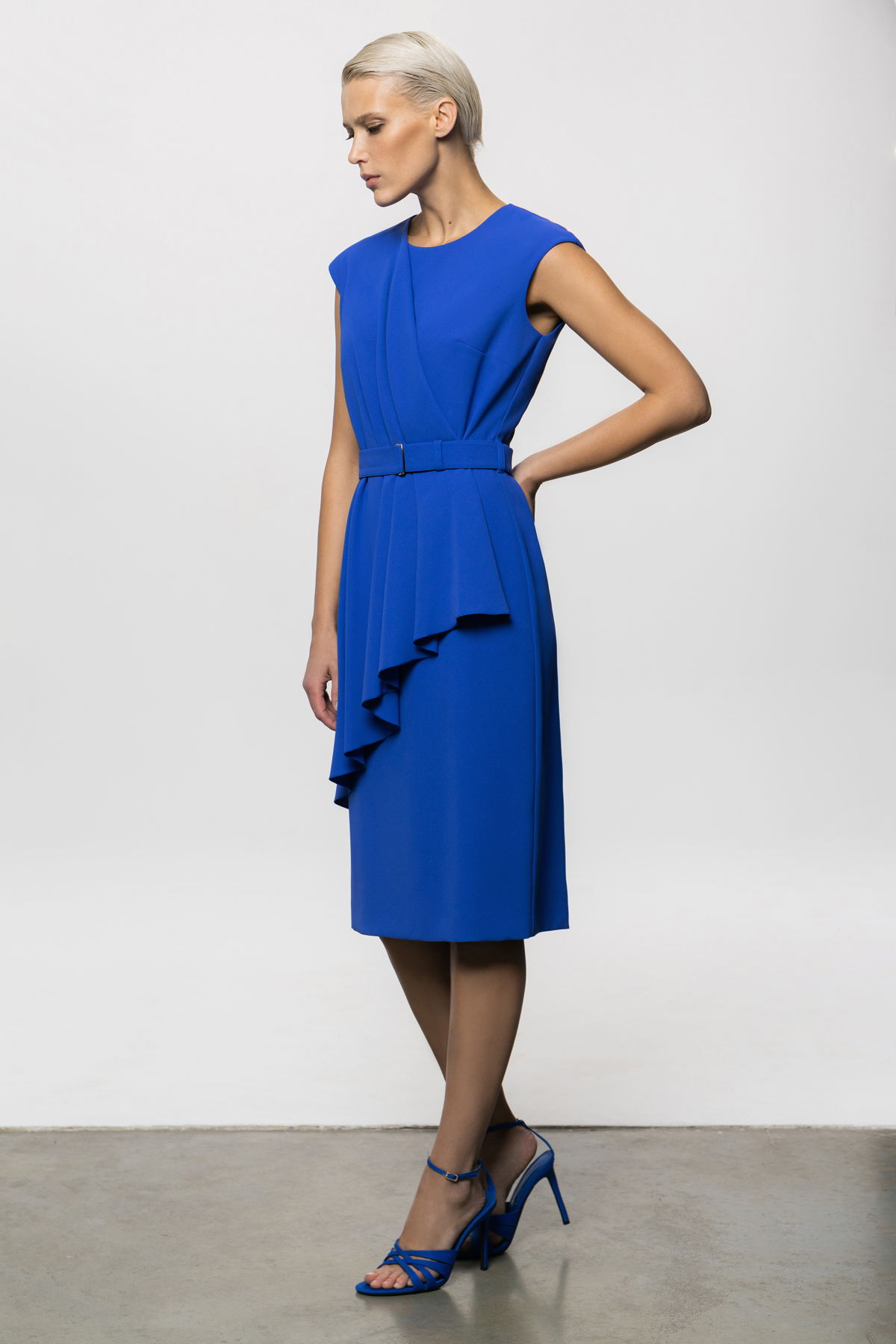 Платье VASSA&Co, пол женский, цвет синий