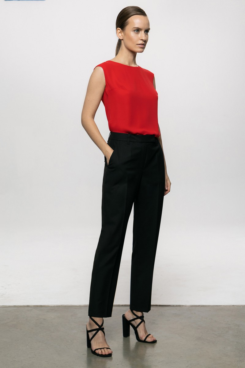 Блузка VASSA&Co, пол женский, цвет красный, фото №2