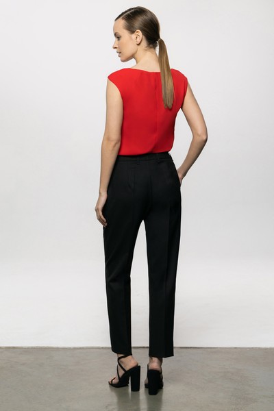 Блузка VASSA&Co, пол женский, цвет красный, фото №3