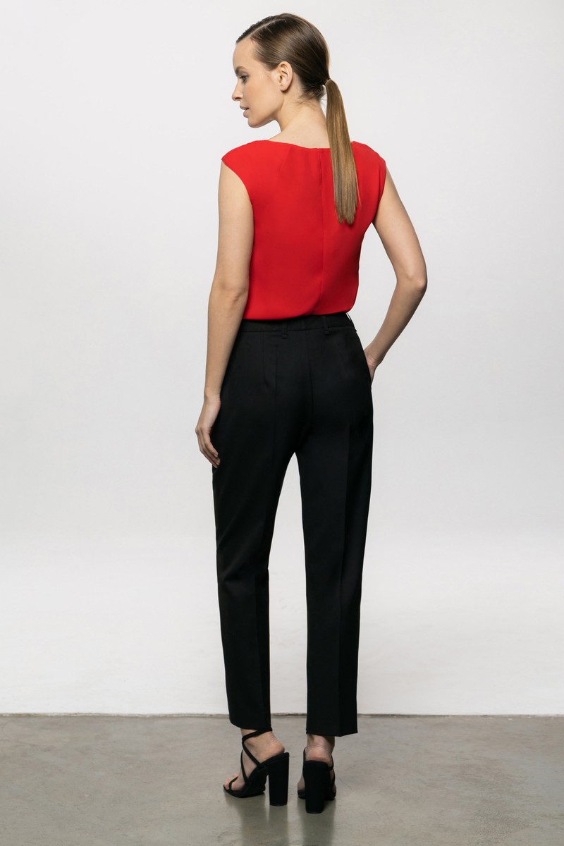 Блузка VASSA&Co, пол женский, цвет красный, фото №3