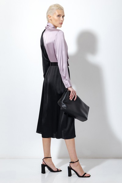 Платье VASSA&Co, пол женский, цвет черный, фото №4