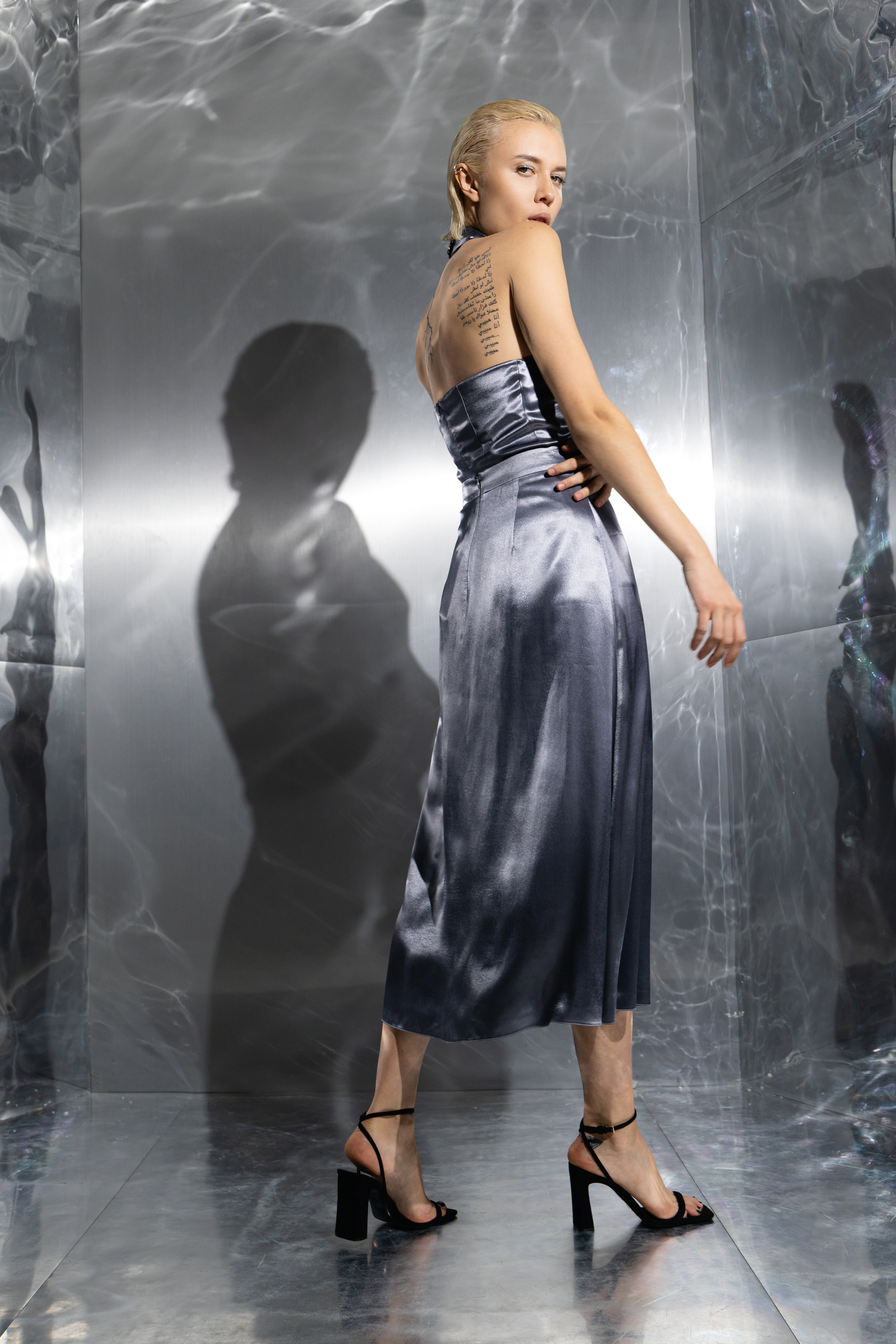 Юбка А-силуэта VASSA&Co, пол женский, цвет фиолетовый