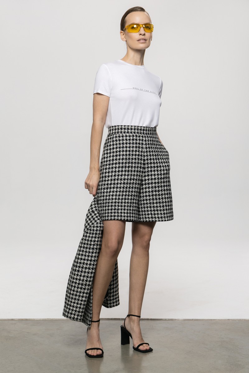 Шорты с высокой посадкой VASSA&Co, пол женский, цвет черный, фото №2