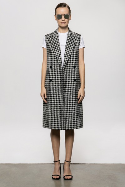 Удлиненный жилет VASSA&Co, пол female, цвет black, фото №2