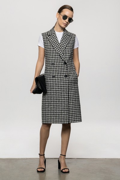 Удлиненный жилет VASSA&Co, пол female, цвет black, фото №5