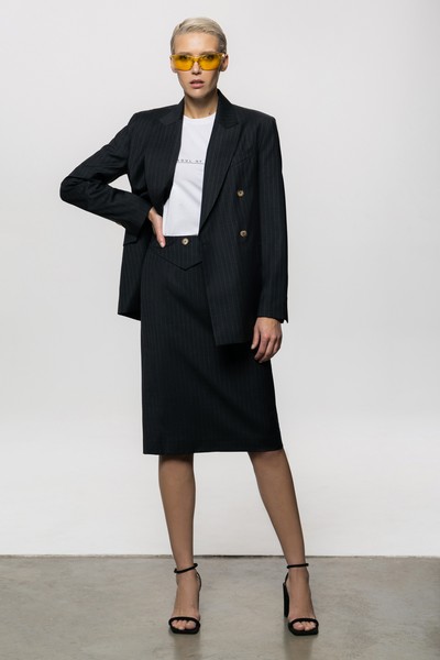 Жакет VASSA&Co, пол женский, цвет серый, фото №2