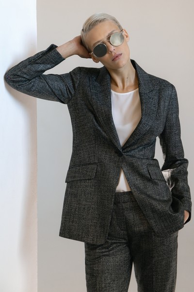 Жакет VASSA&Co, пол женский, цвет серый, фото №2