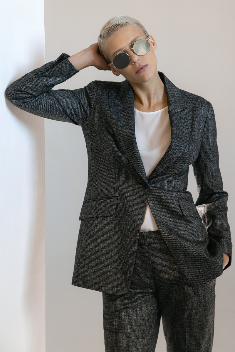 Жакет VASSA&Co, пол женский, цвет серый, фото №2