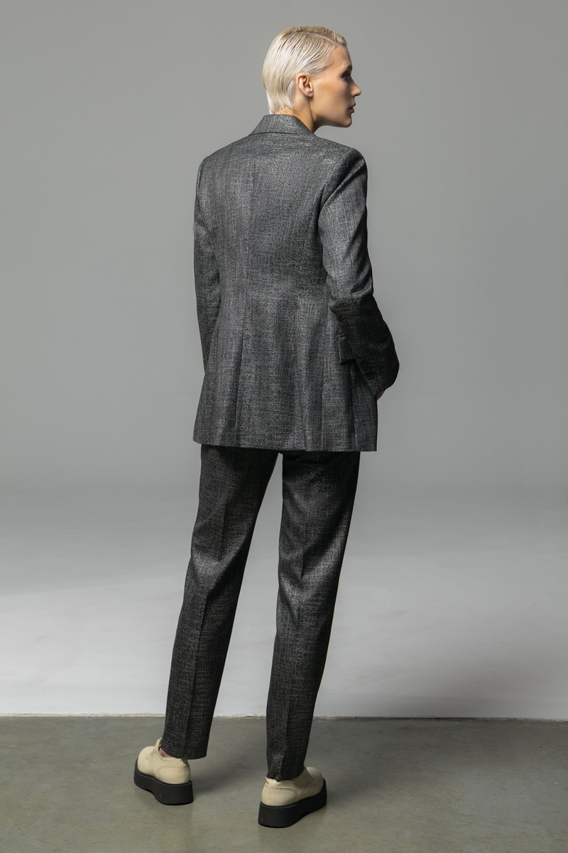 Жакет VASSA&Co, пол женский, цвет серый, фото №4