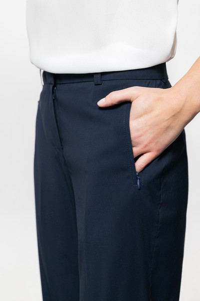 Брюки VASSA&Co, пол женский, цвет синий, фото №5