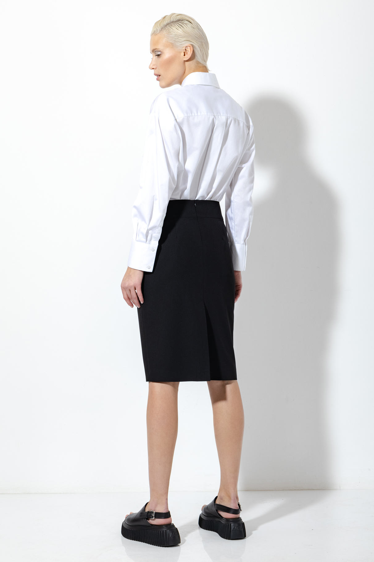 Юбка VASSA&Co, пол женский, цвет черный, фото №3