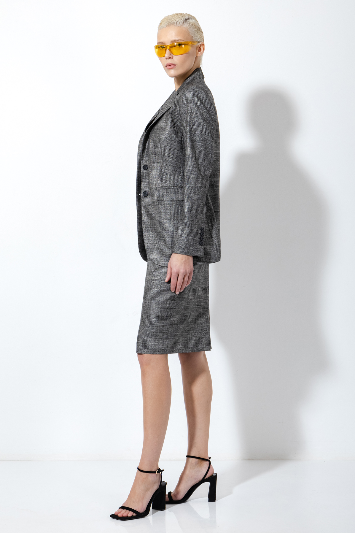 Юбка прямого кроя VASSA&Co, пол женский, цвет серый, фото №2